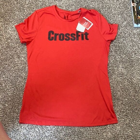 Women’s Reebok CrossFit Tee size XL Red - Picture 1 of 3